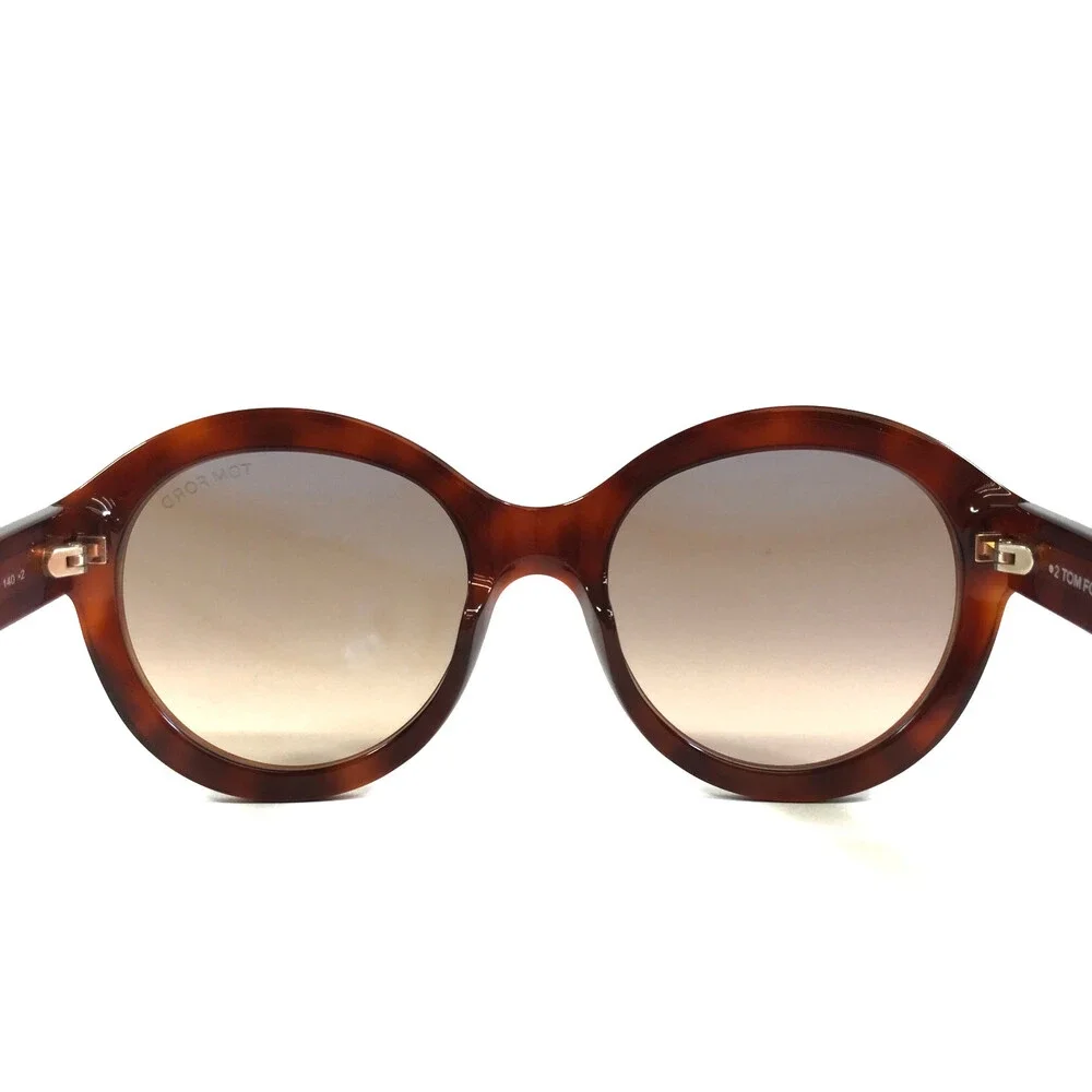 Tom Ford Sunglasses Kelly-02 TF611 53F Tortoise Frames w/ Brown Gradient Lenses